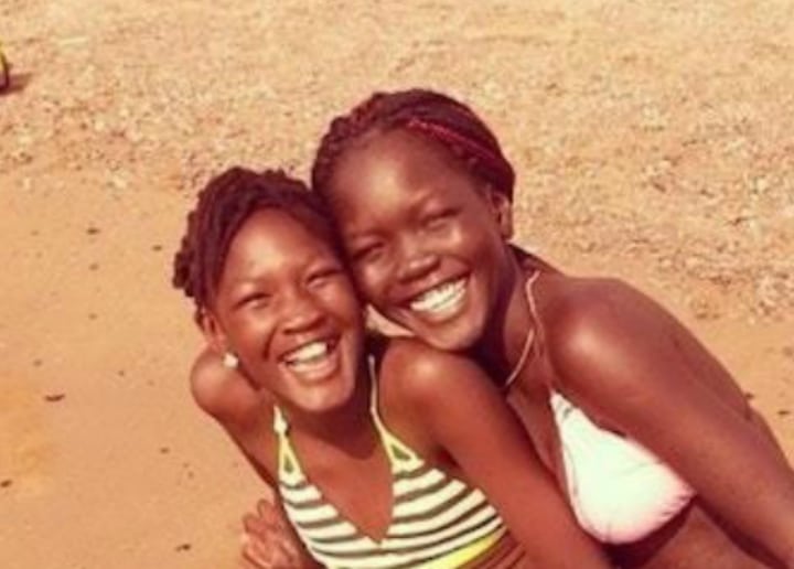 Nyakim Gatwech and Niece