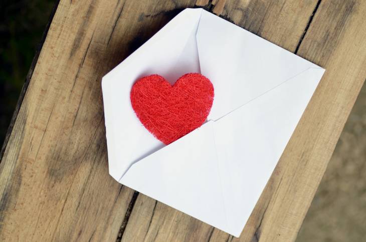 Image result for a love note envelope