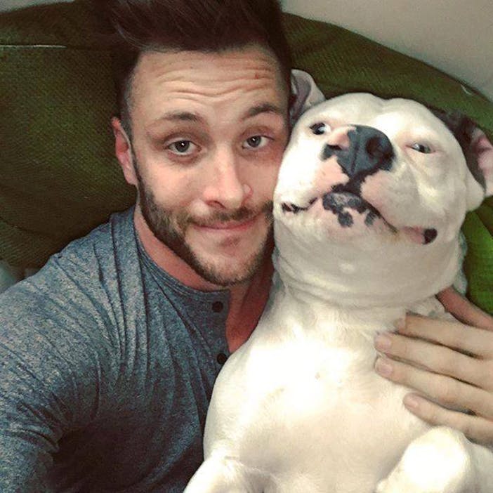 Dan Tillery adopts viral Diggy the Dog posts selfie on Facebook cops ticket