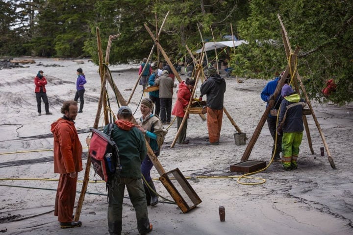 archaeology team hakai institute triquet island canada