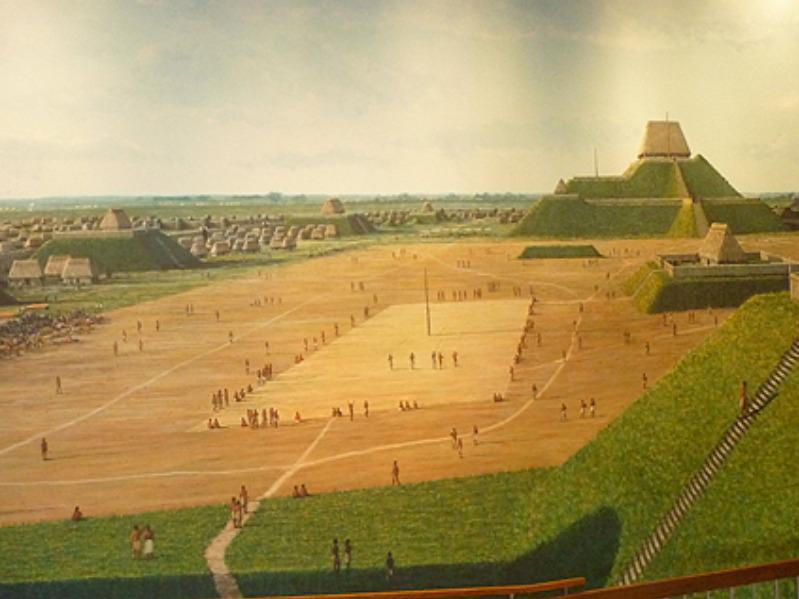 Artist's rendering of Cahokia