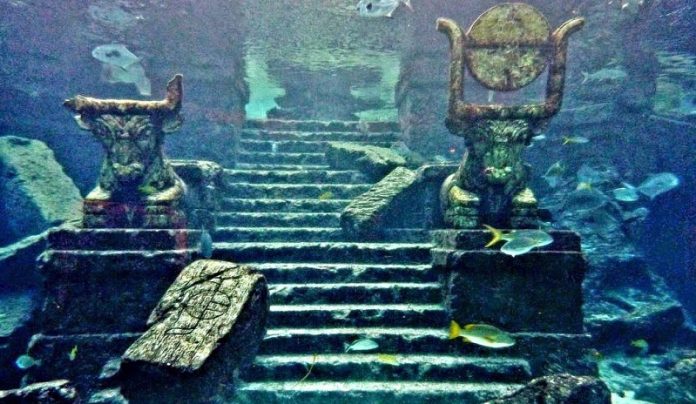 Image result for lake titicaca underwater temple