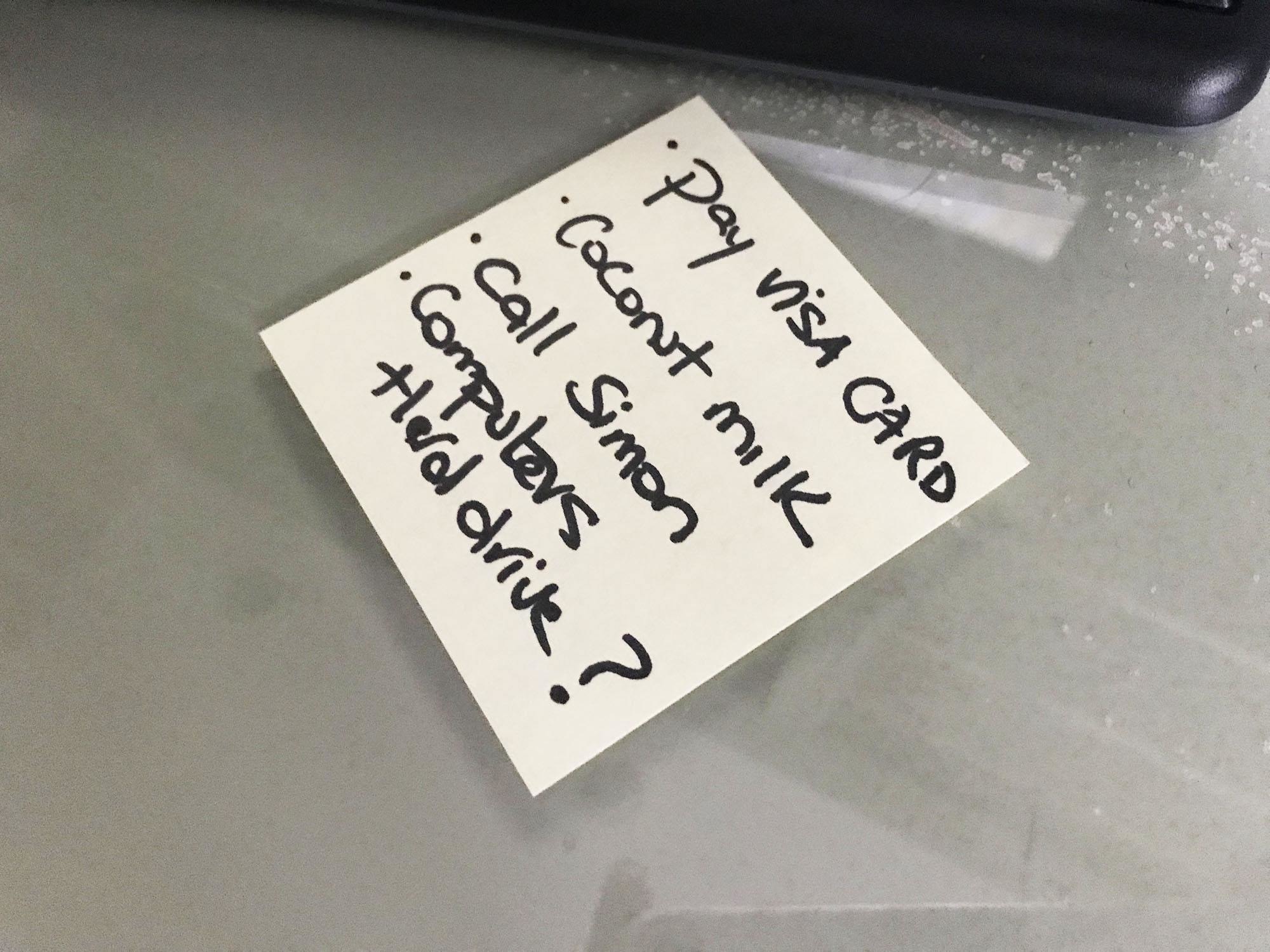 A Post-It Note