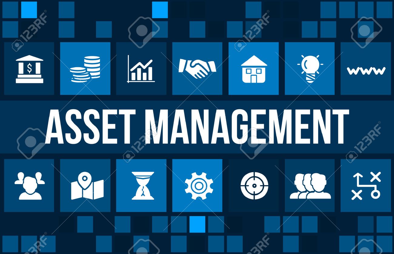 Asset Management Concept Image With Business Icons And Copyspace ...